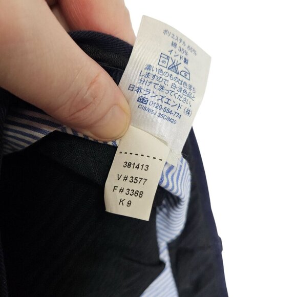 Lands End Traditional‎ Fit Mens Navy Dress Pants Size 33 Work Interview Casual - Picture 5 of 11